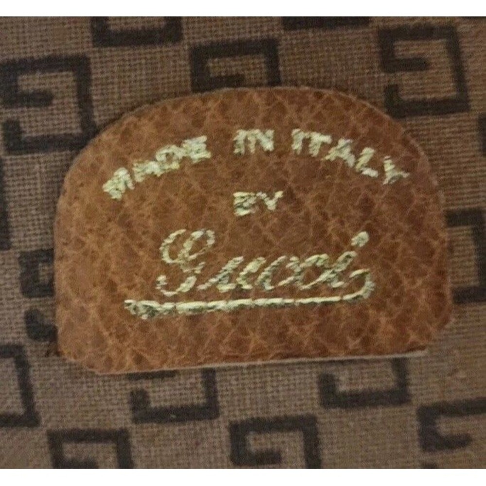 Vtg Gucci Suitcase Garment Bag Italy Red‎ Green Web Stripe Travel Luggage Read - Picture 2 of 7